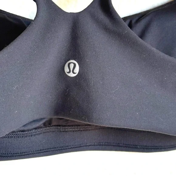 Lululemon Wunder Train Strappy Racer Bra Black Size 6 - Picture 3 of 8